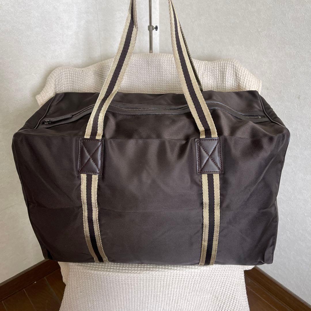 ◇美品 GUCCI グッチ ボストンバッグ トラベルバッグ ナイロン ブラウン◇