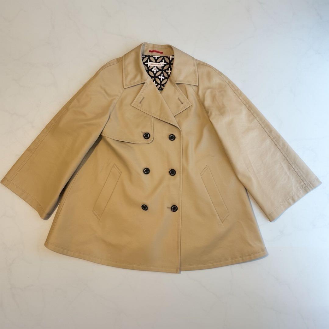 美品DRESSTERIOR Aラインショートトレンチジャケット ¥38,500