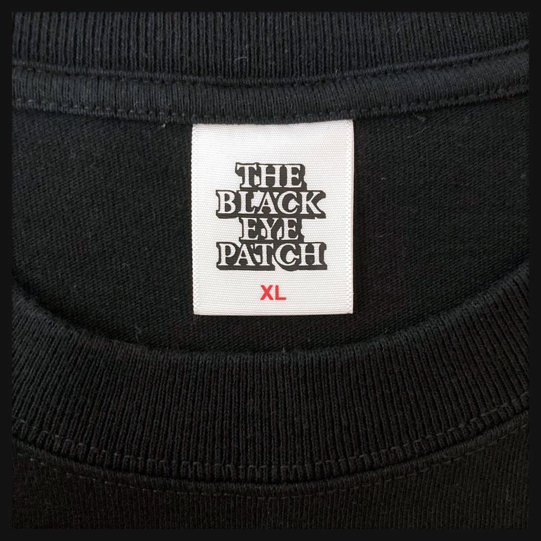 【美品★XL】ブラックアイパッチ ファイヤーロゴ Tシャツ 希少 人気デザイン