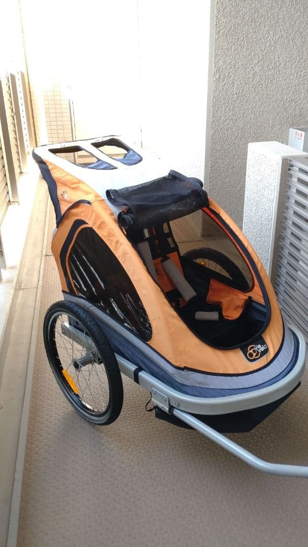 Via Velo チャイルドトレーラー（コストコ購入・ヒッチコネクター3個付き）