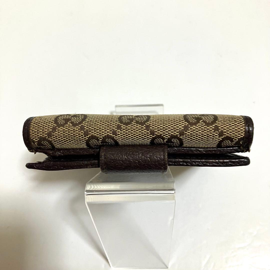 グッチ GGキャンバス コンパクトウォレット Wホック 二つ折り財布