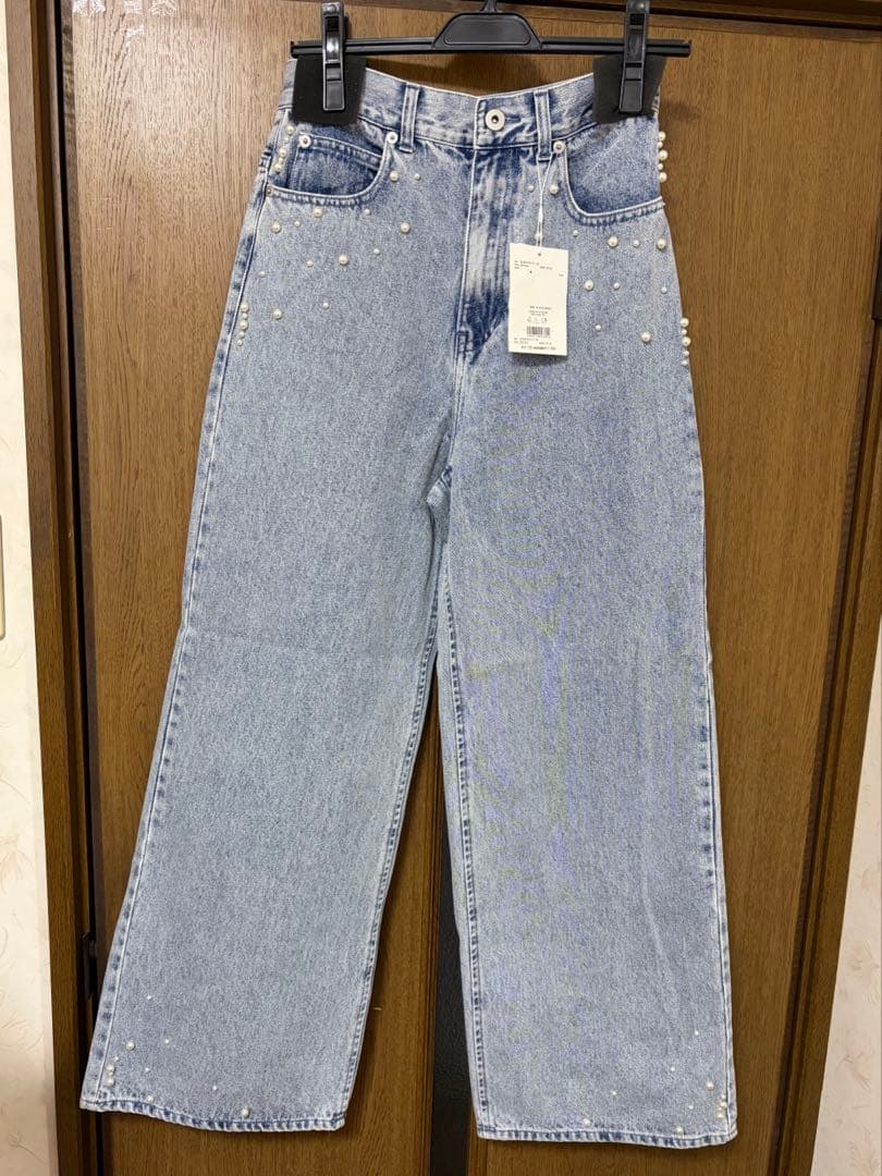 マーキュリーデュオ　パールデニムパンツ