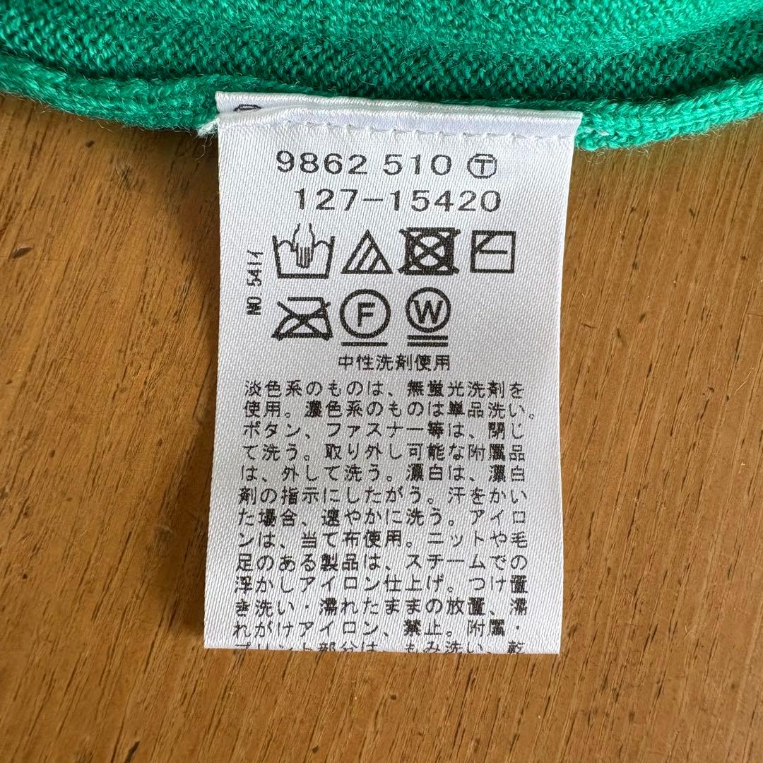 INDIVI ミニケーブル ニット セーター 38 M 新品 未着用 グリーン