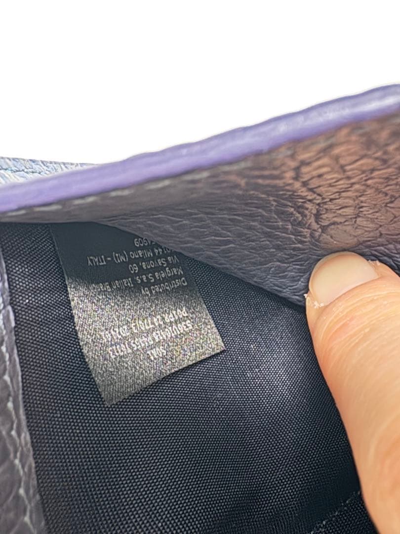 Maison Margiela ネイビー 三つ折り財布