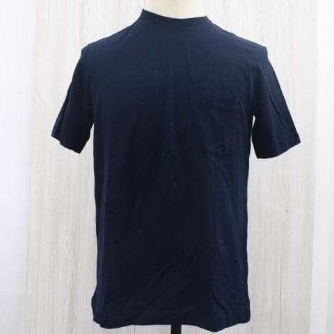 ◇HERMES メンズ コットン カットソー Tシャツ ダークネイビー
