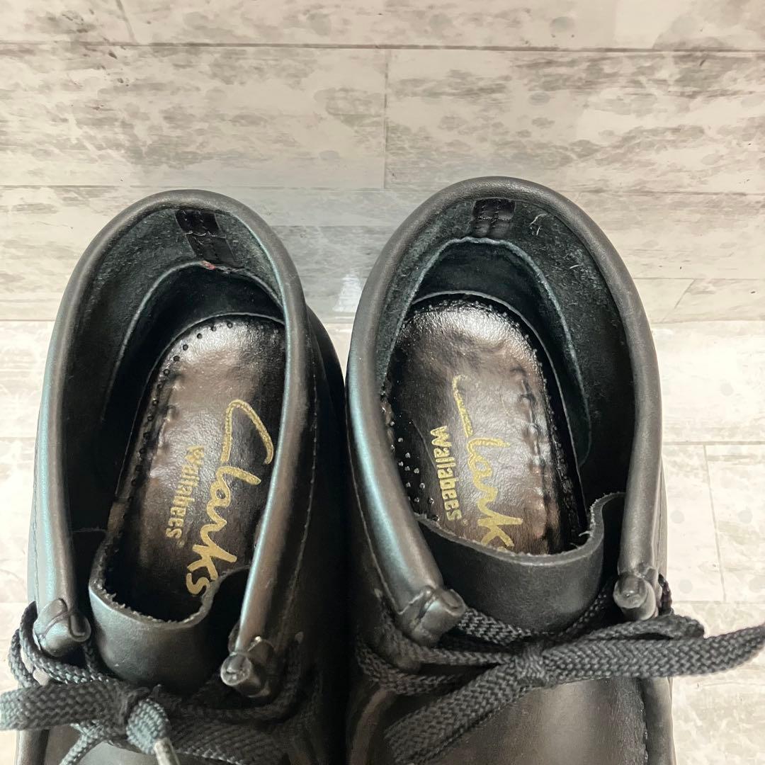【美品】Clarks ワラビー 25.5㎝ クレープソール　モカシン　レザー