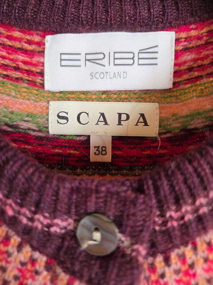 ERIBÉ SCOTLAND SCAPA カーディガン 38サイズ