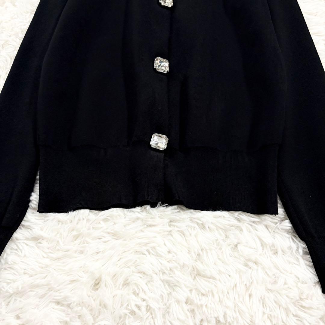 6264 完売品★ジェンヌ リッチビジュー ニット カーディガン M