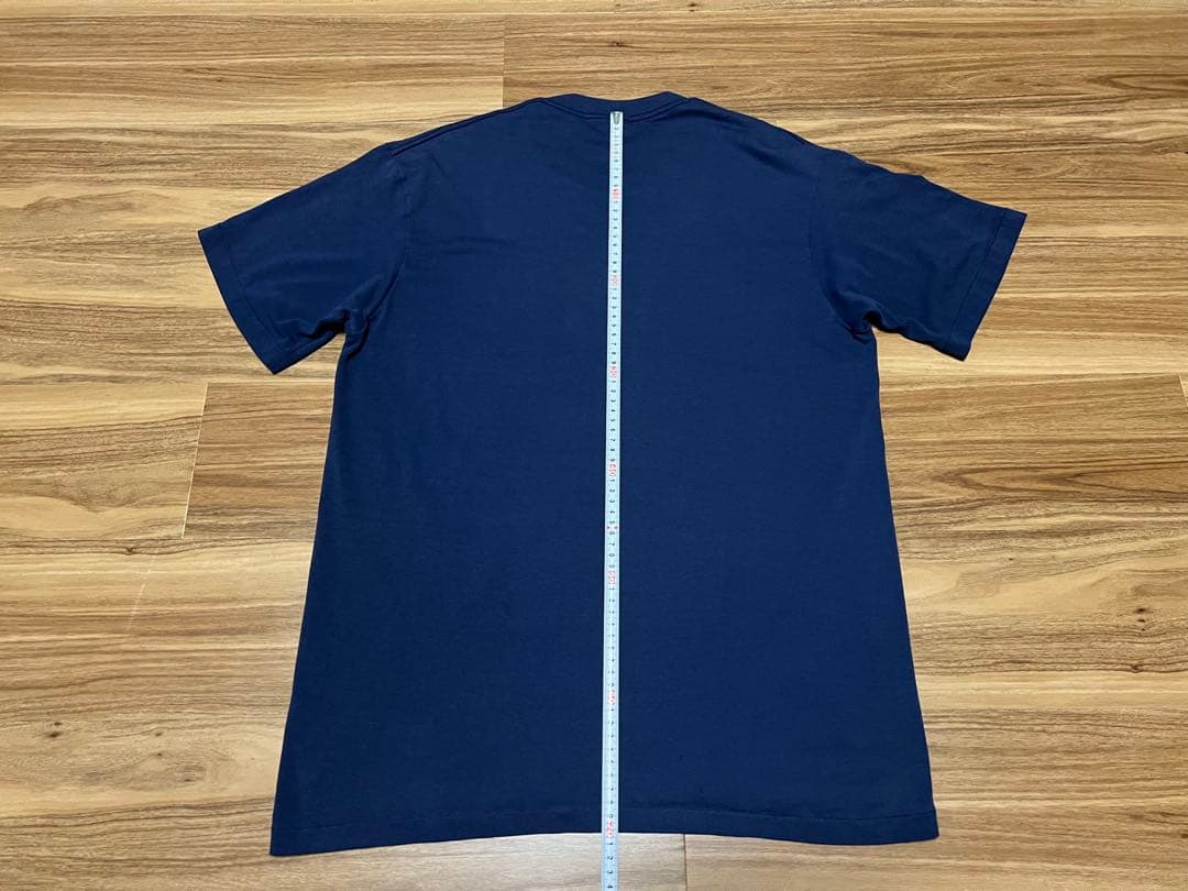 80s NIKE カマボコ Tシャツ XL 紺黄 紺タグ ピンホールあり