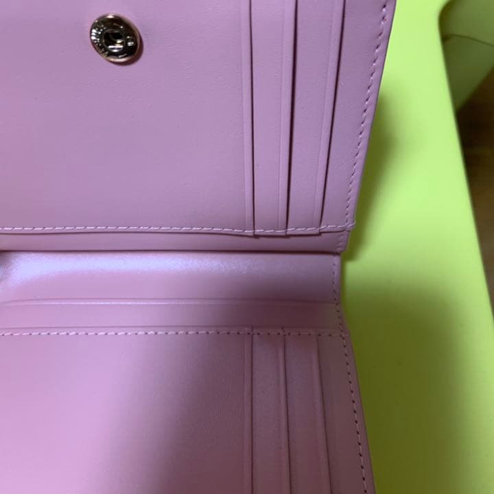 アナスイ 財布 ANNASUI 二つ折り財布 ピンク 牛革