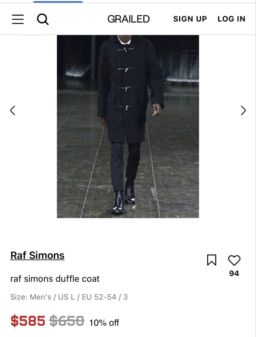 ジャケット・アウター RAF SIMONS 2006AW wool duffle coat