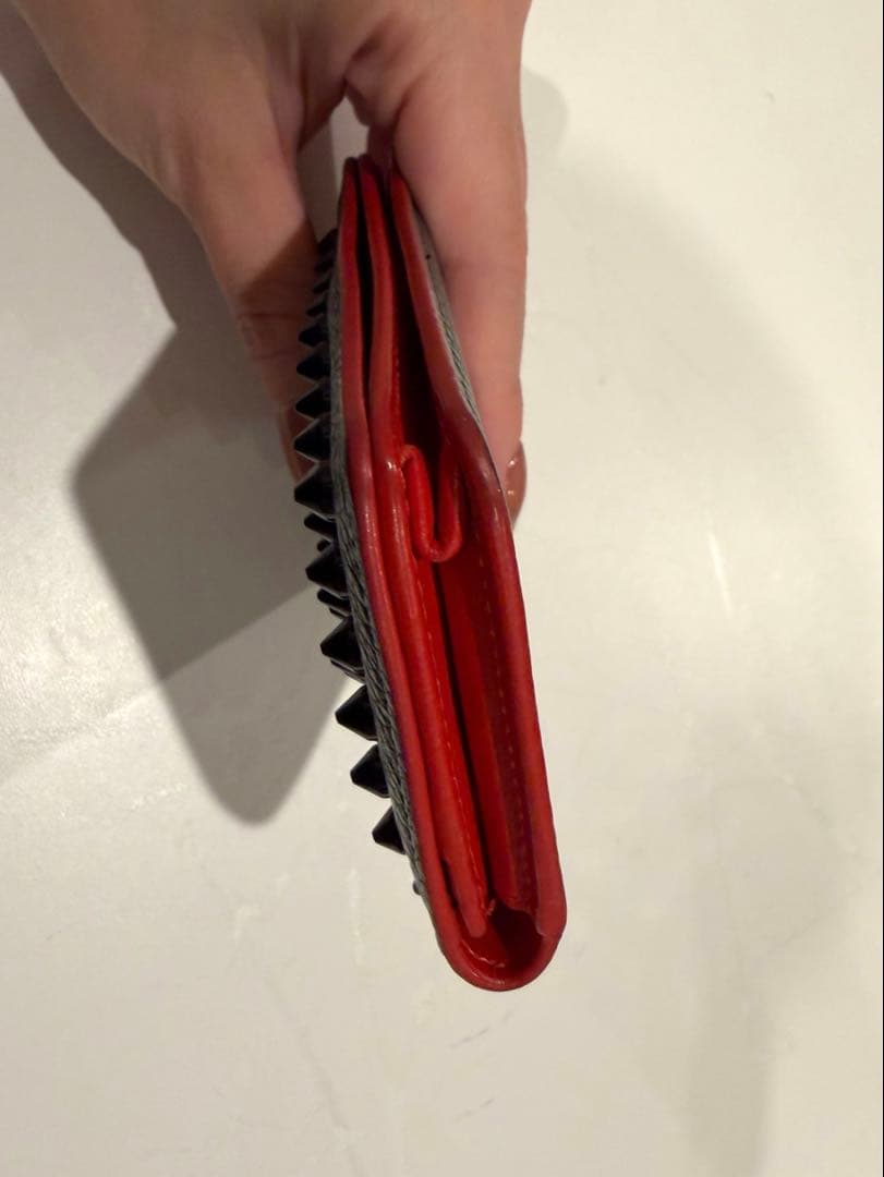 【美品】ルブタン Kios Spikes カードケース 黒