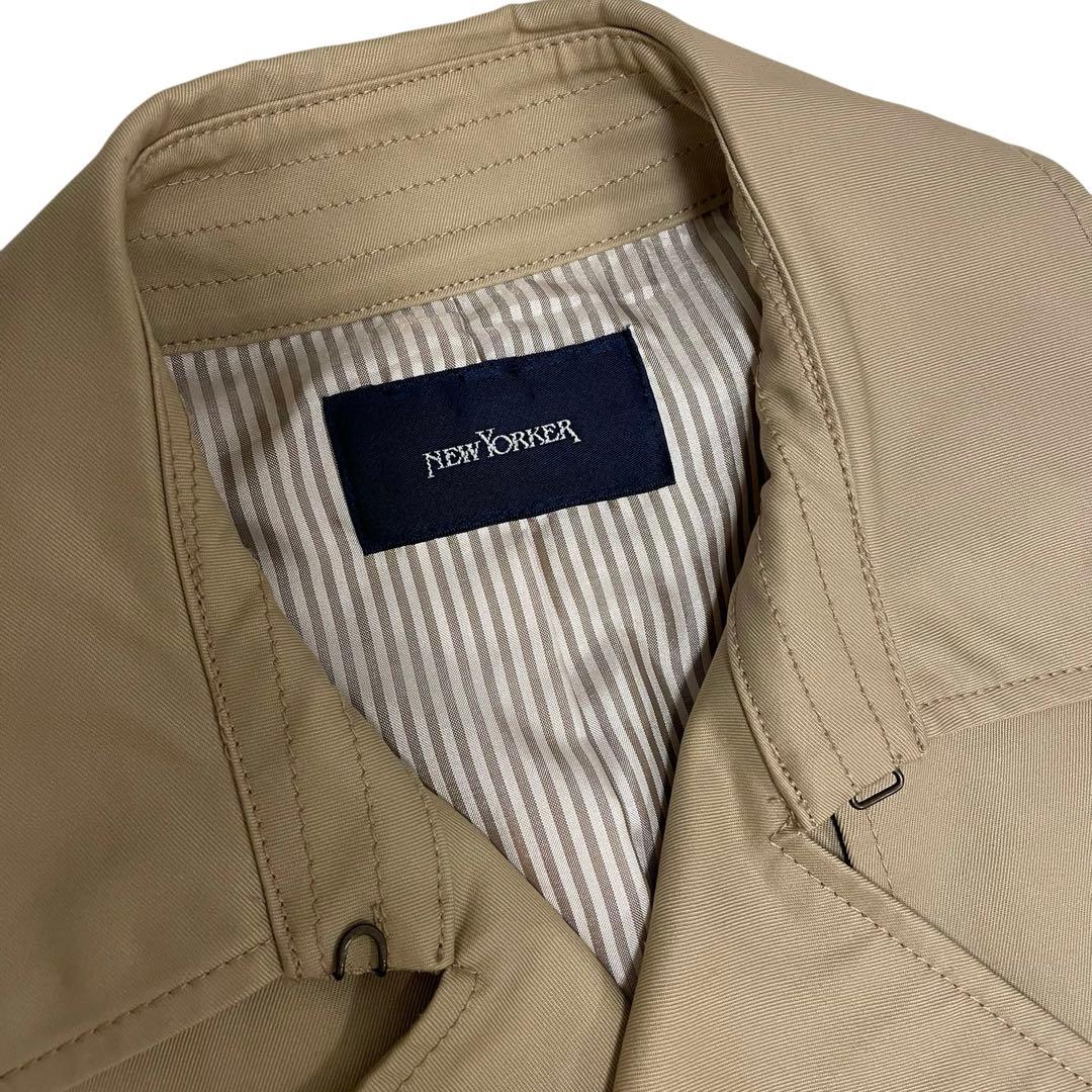 NEWYORKER トレンチコート ベージュ M 牛革バックル　美品