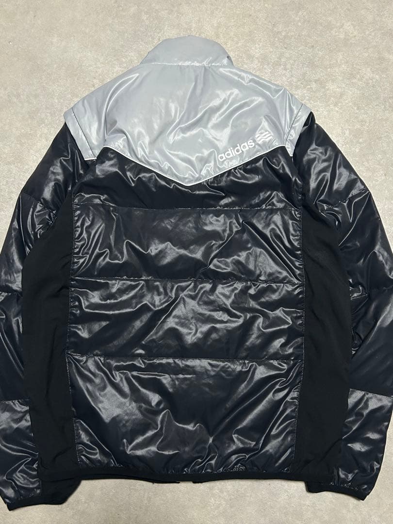 極美品 adidas ゴルフ 2WAYダウンジャケット ブルゾン ベスト M