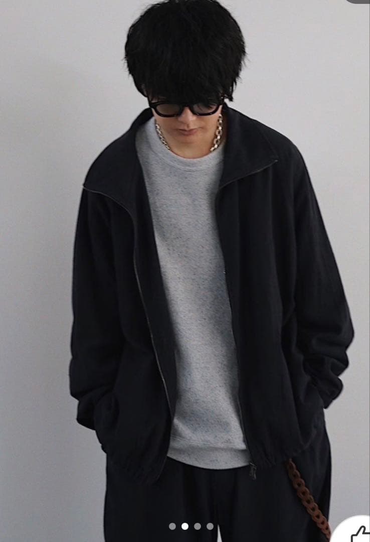 LIDNM SILK RAYON TRACK JACKET Lサイズ
