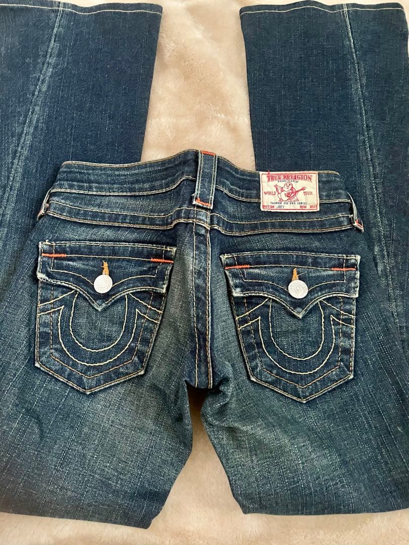 USA製/23/極美品/TRUE RELIGION/ブーツカット/フレアパンツ