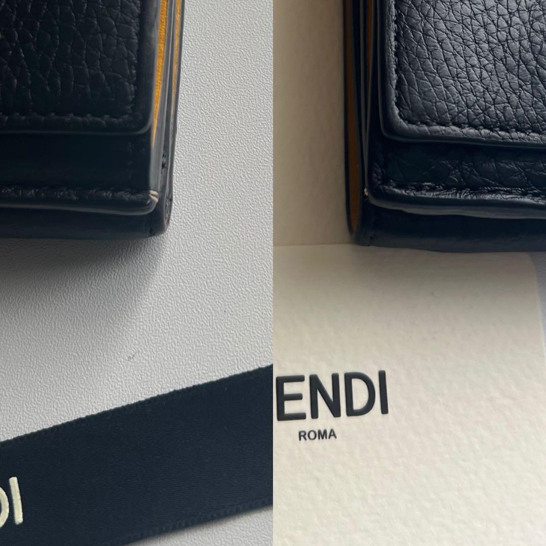 227 美品 FENDI フェンディ ピーカブー 3つ折り財布
