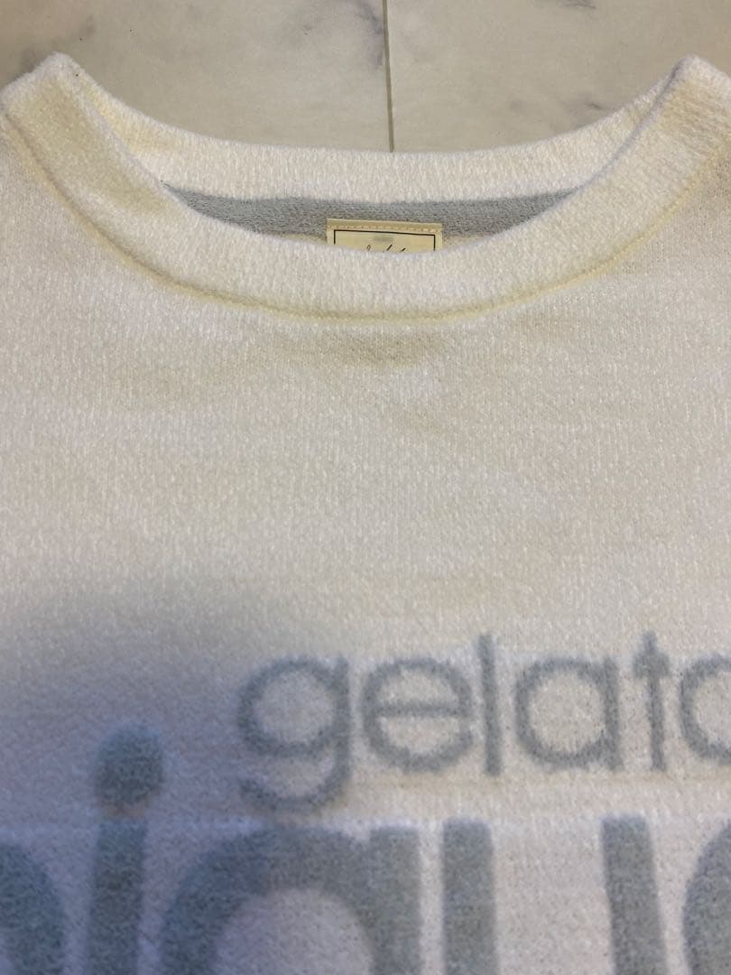 gelato pique ルームウェアセット ホワイト/グレー