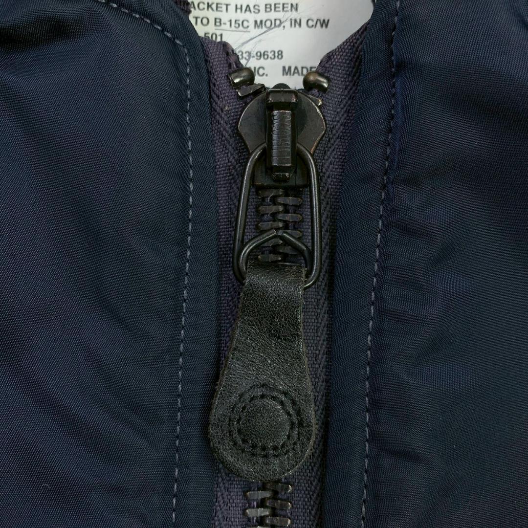 美品★50s復刻 USA製 ALPHA B-15C MOD 紺 40　E060
