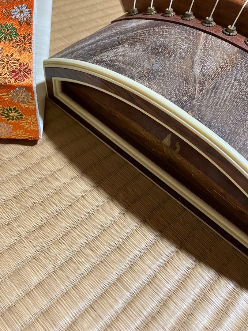 琴13弦　180cm 付属品（琴柱箱　猫足 調子笛）