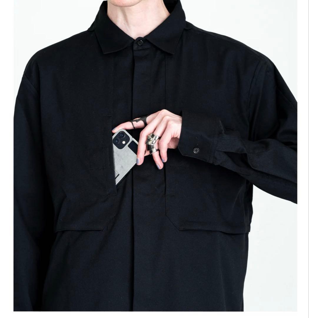 ジャケット・アウター hlvtc Magnetic frontfly shirts