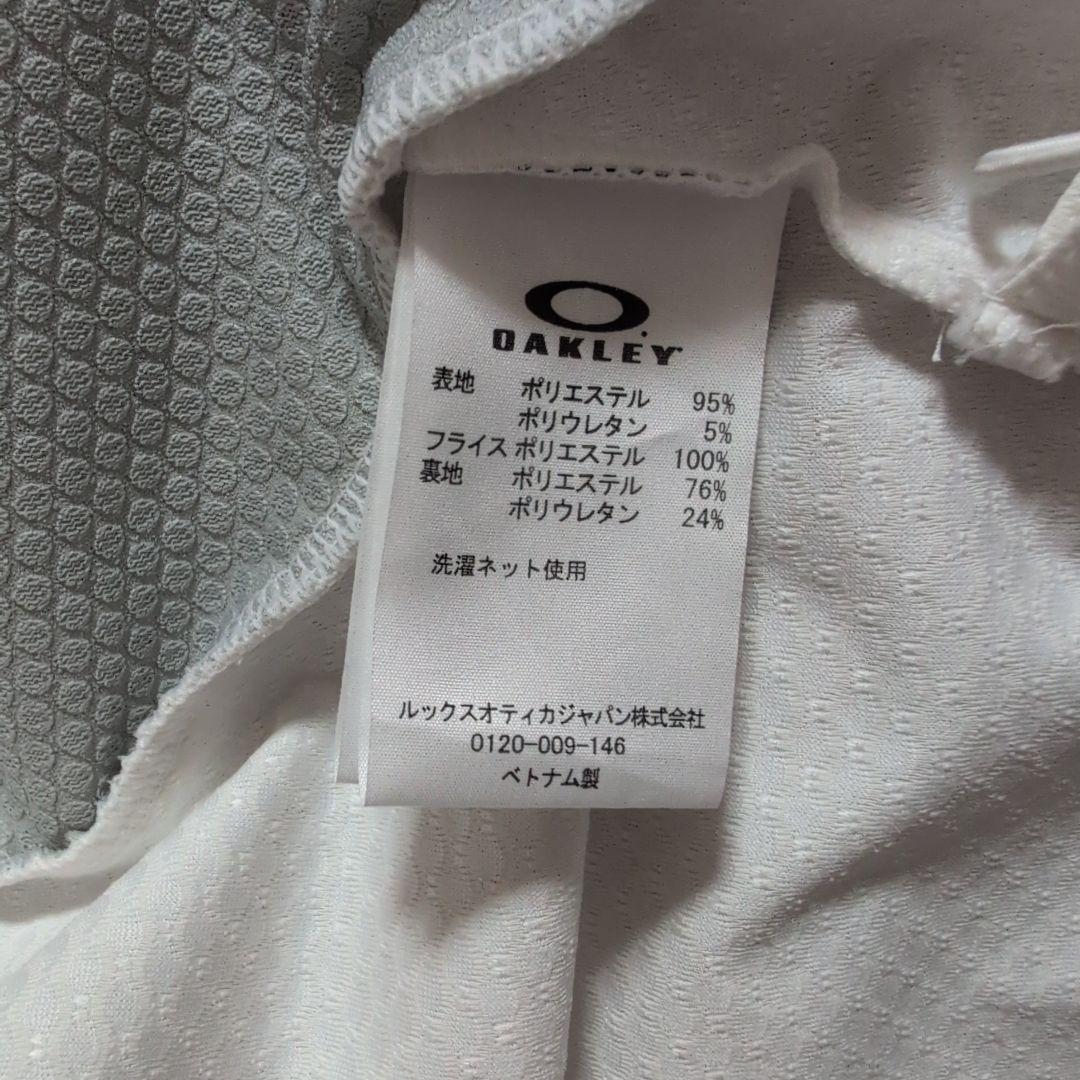 美品　OAKLEY GOLF トラックジャケット ブルゾン‼️Lホワイト白