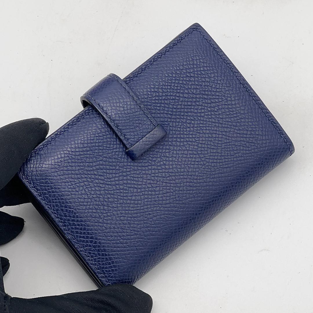 【専用】 エルメス ベアンミニ ブルーニュイ ネイビー ゴールド金具 W刻印 紺