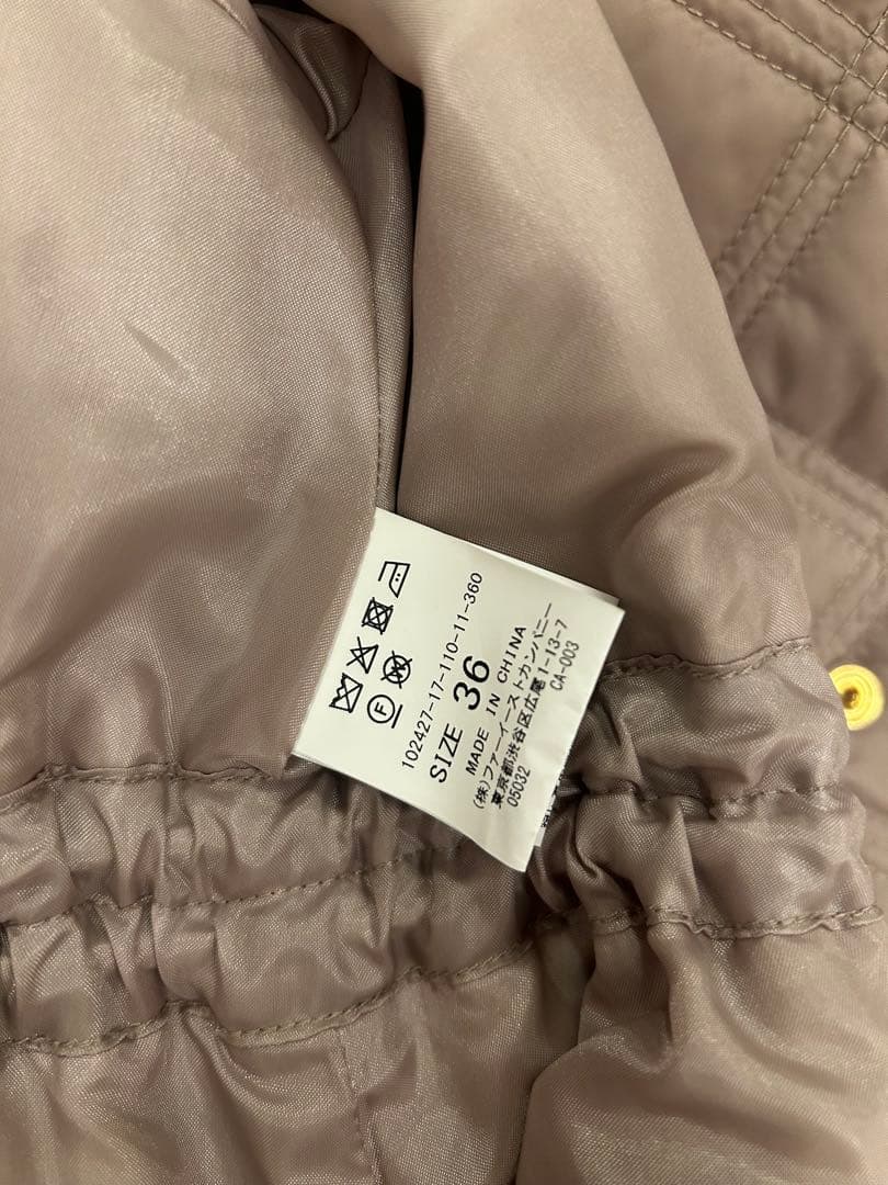 24AW アナイ ANAYI キルティングフードコート 36