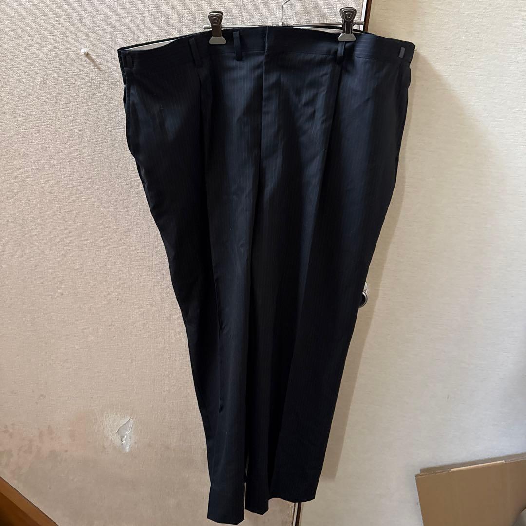 大きいサイズKANSAIストライプ 黒スーツ訳あり