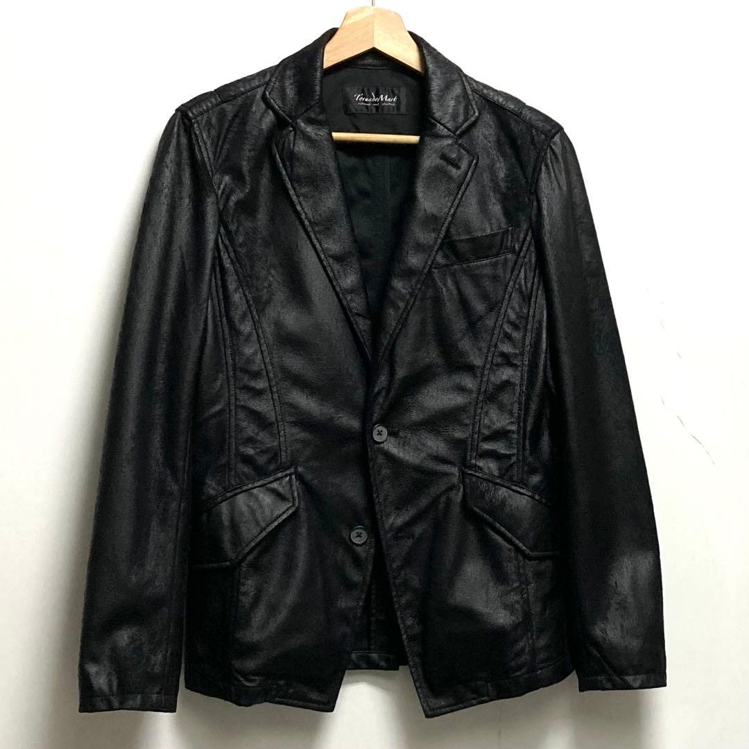 TORNADO MART フェイクレザー 2ボタン テーラードジャケット M