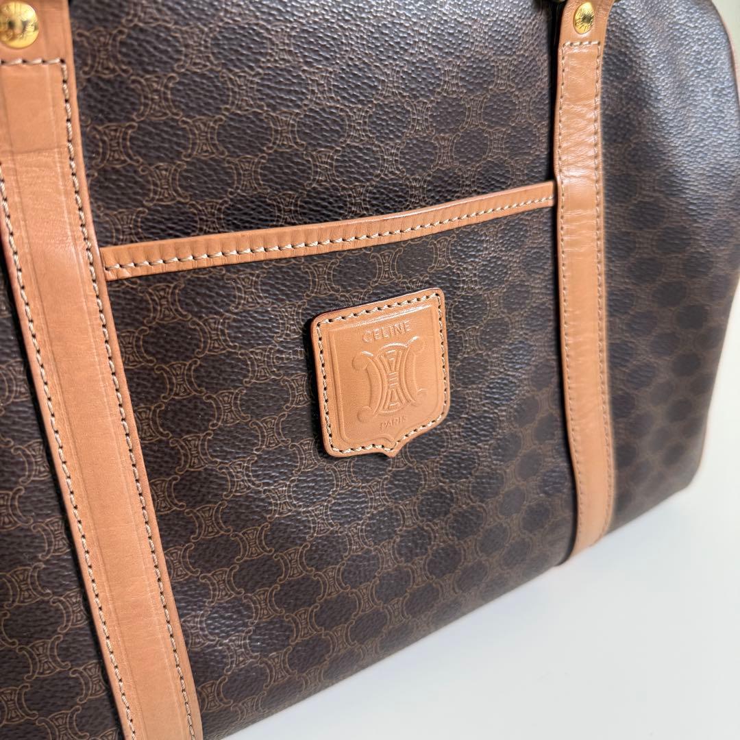 【CELINE】1990s Macadam Pattern Boston Bag