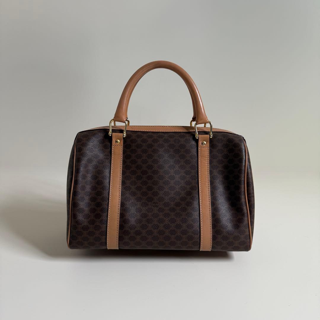 【CELINE】1990s Macadam Pattern Boston Bag