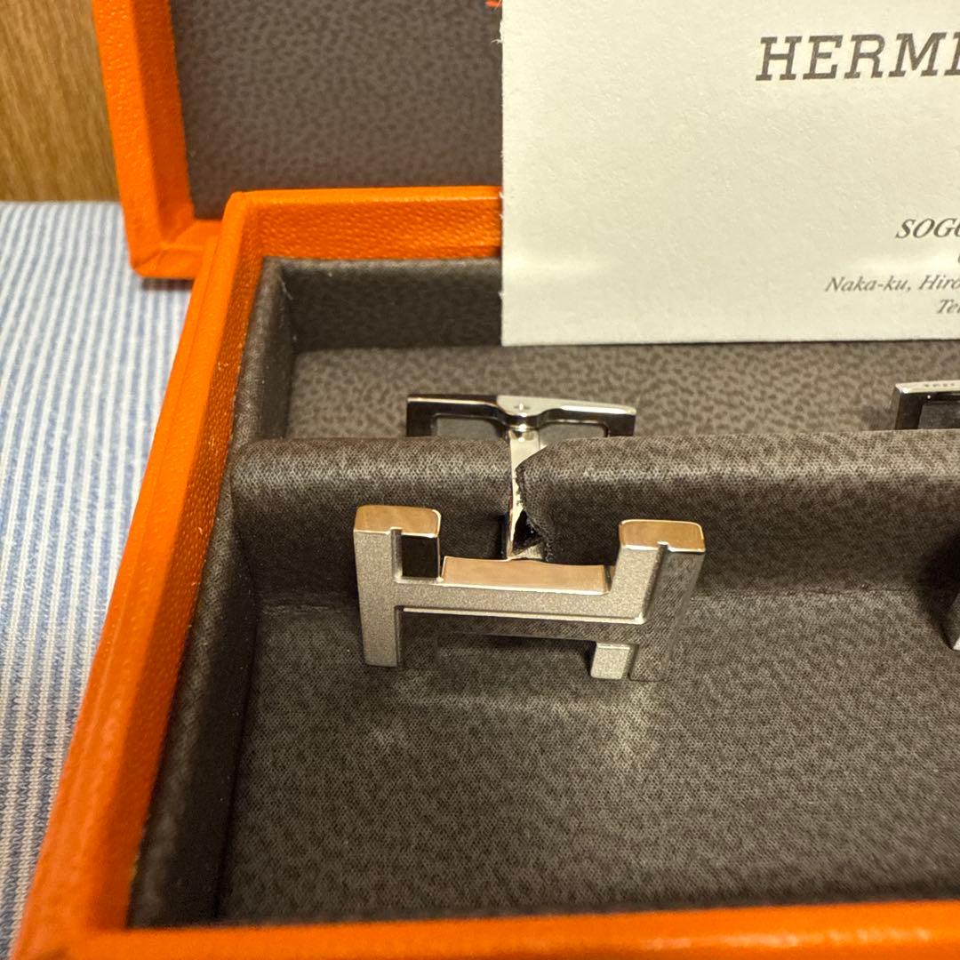 HERMÈS シルバー カフリンクス