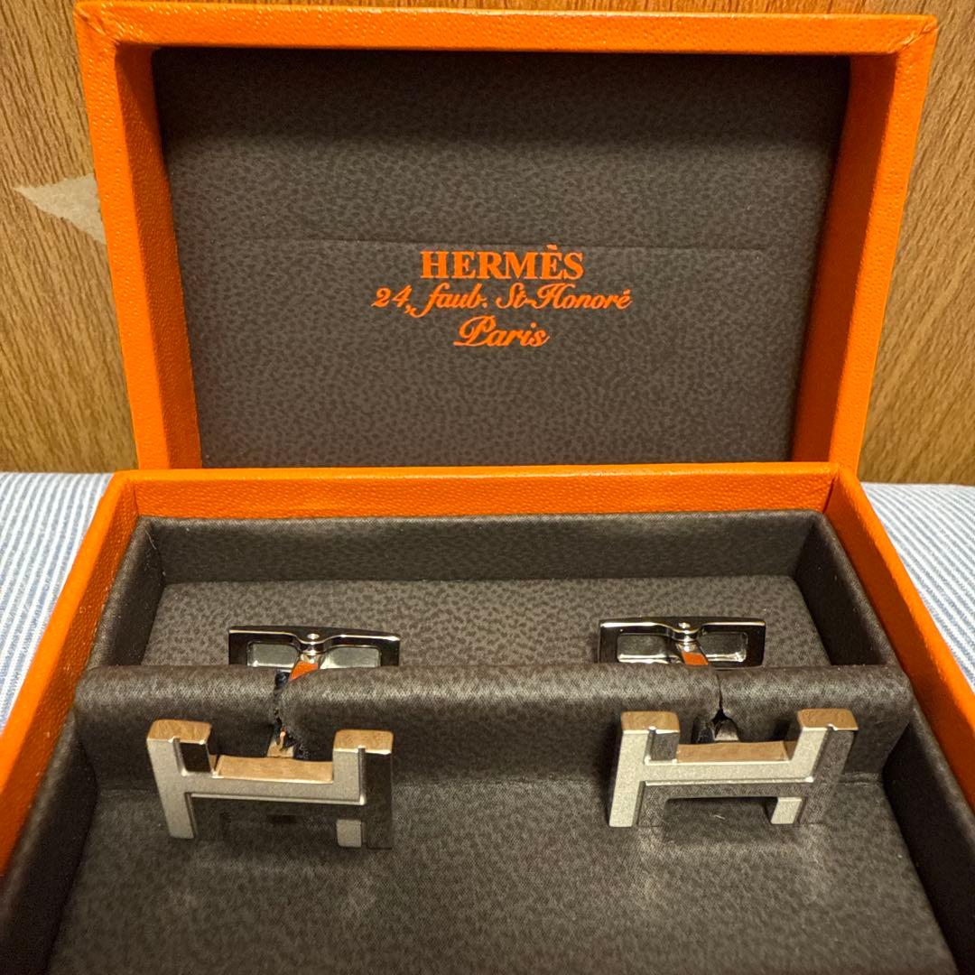 HERMÈS シルバー カフリンクス