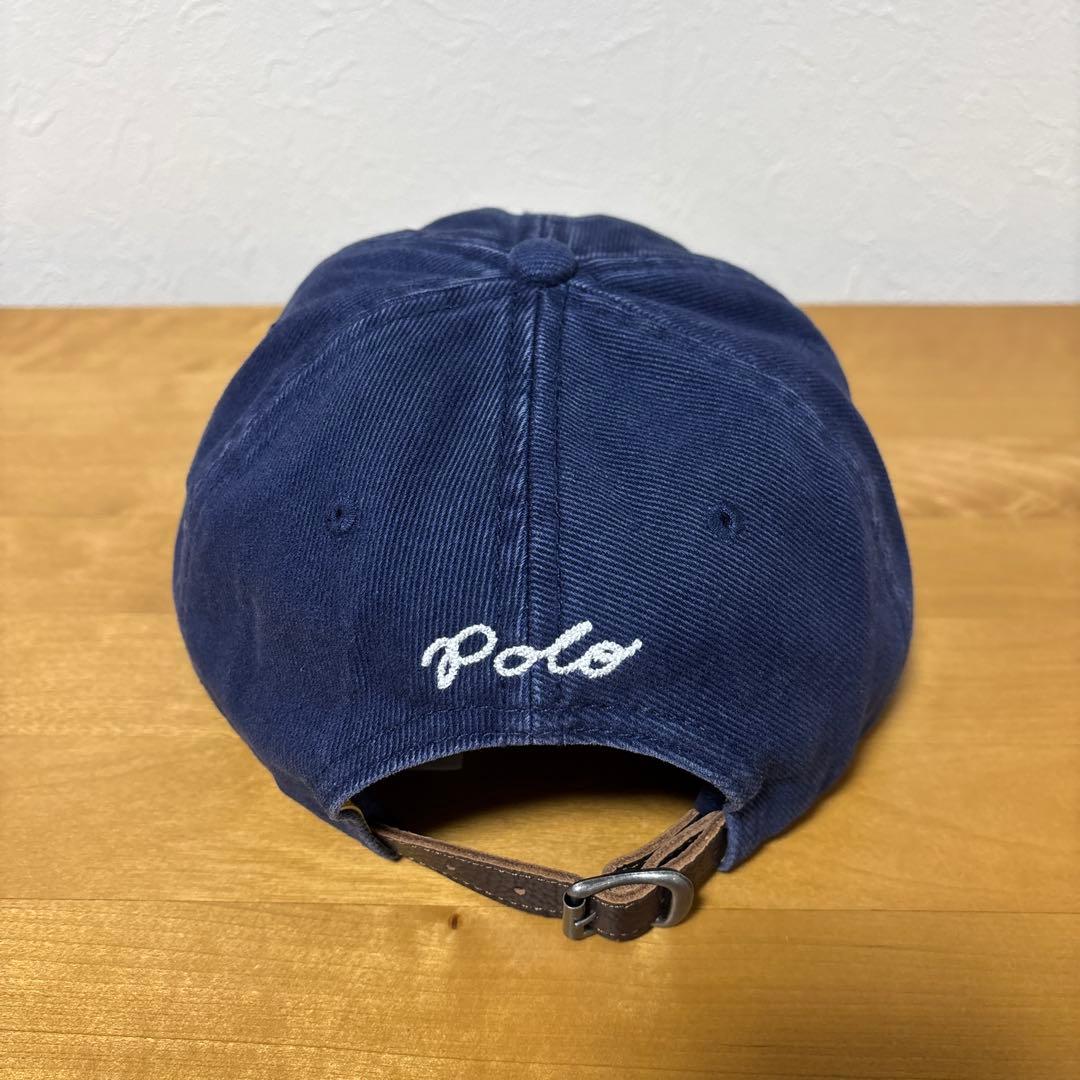 【POLO RALPH LAUREN】アップリケドツイルボールキャップ 美品！