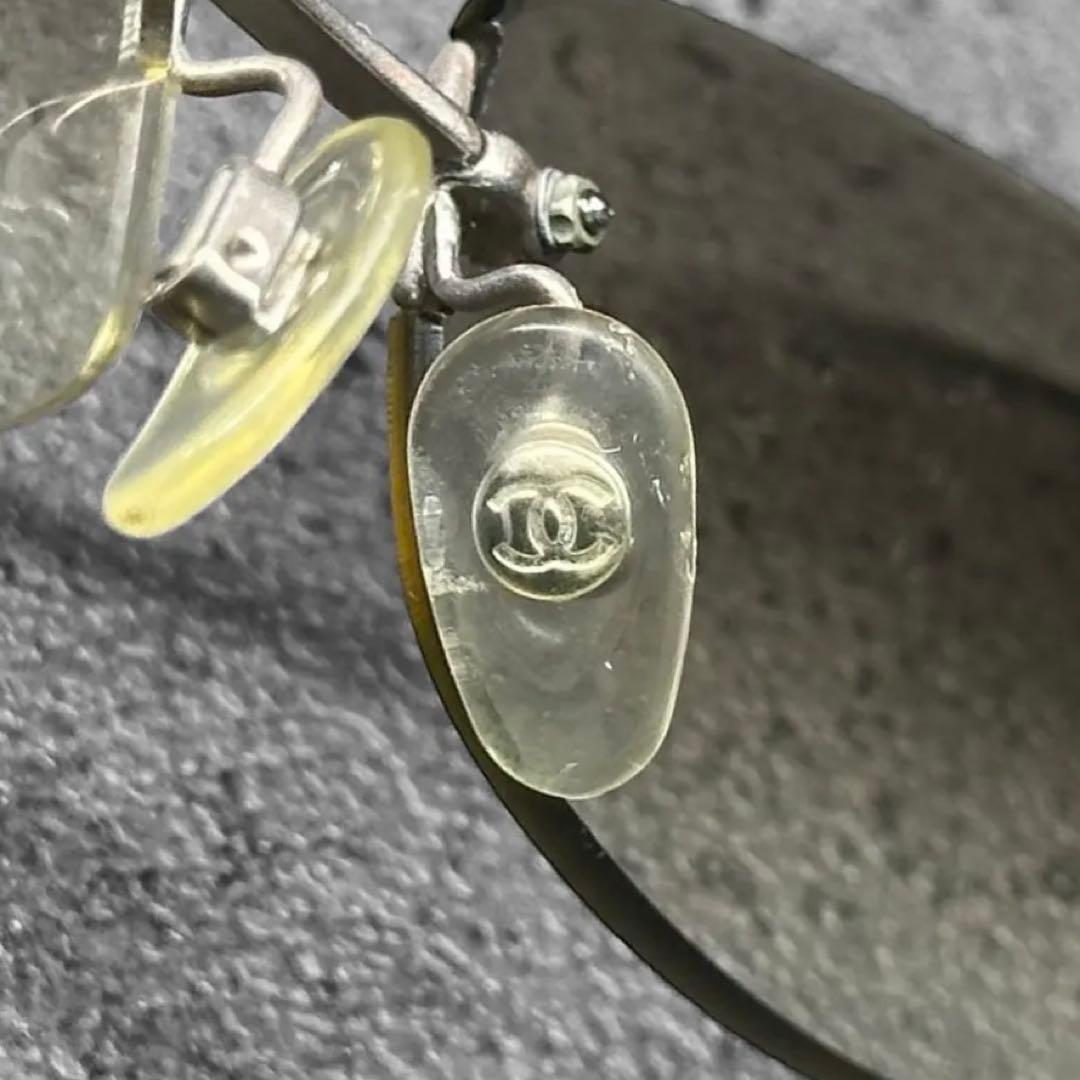 小物 CHANEL Coco Mark Rimless sunglasses