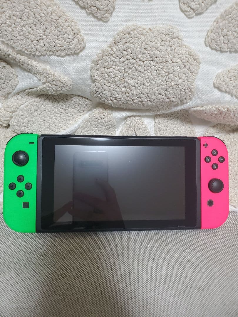 Nintendo Switch 本体 ピンク/グリーン ゲーム4本付き
