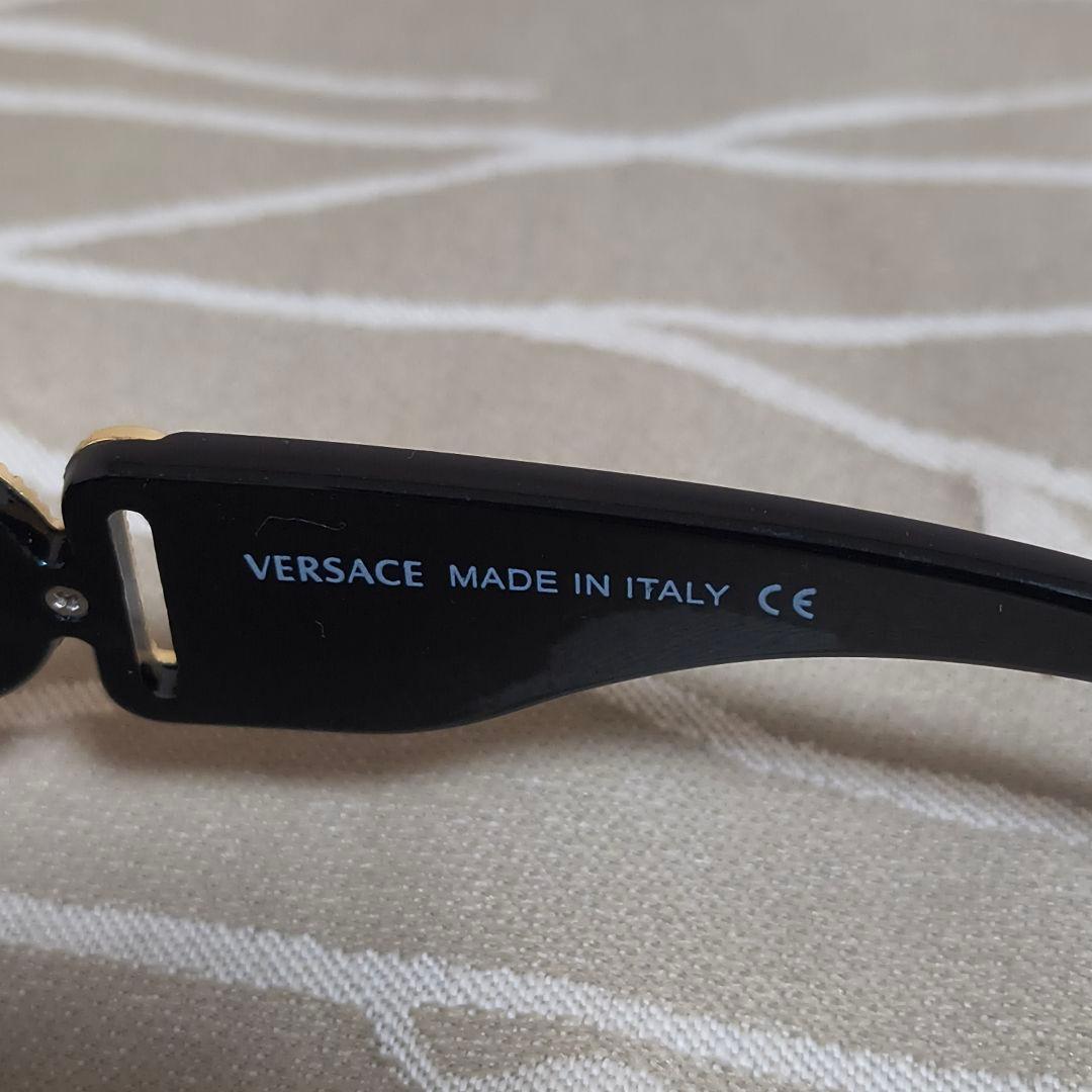 VERSACE ブラック サングラス オクタゴナル メデューサ