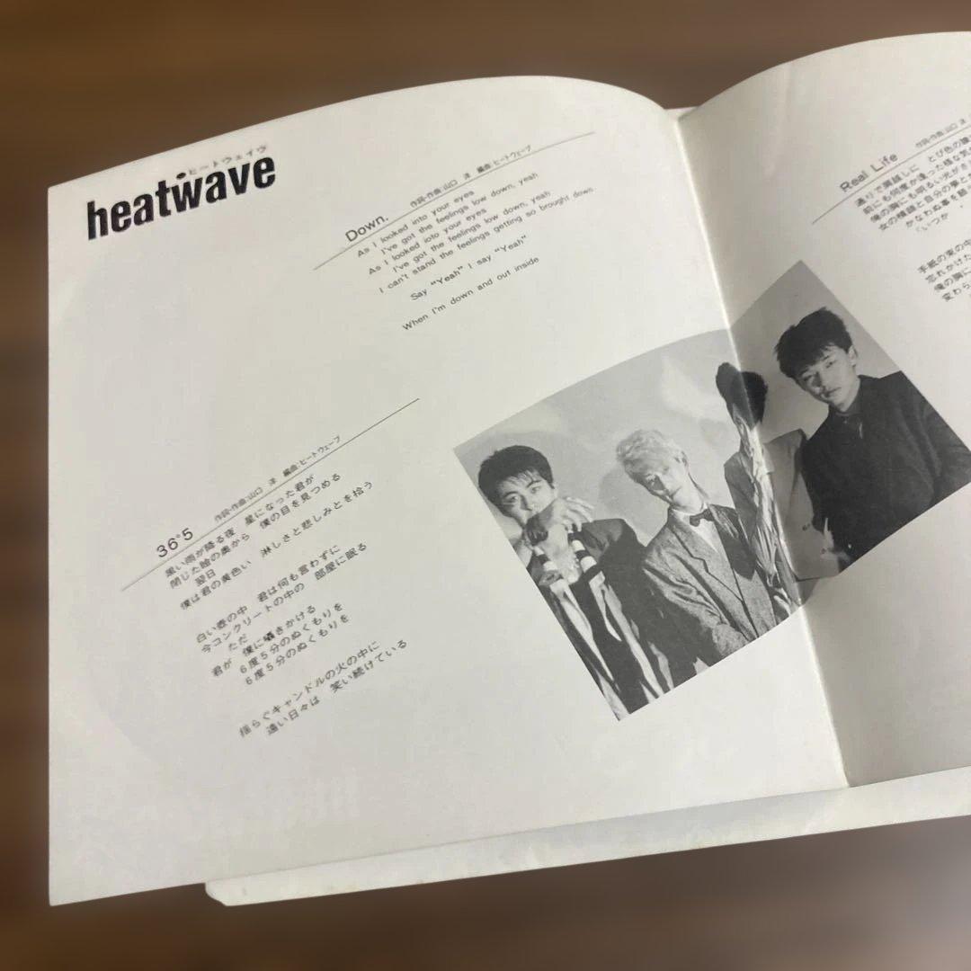 希少　heatwave/36°5 博多ロック　1985 山口洋