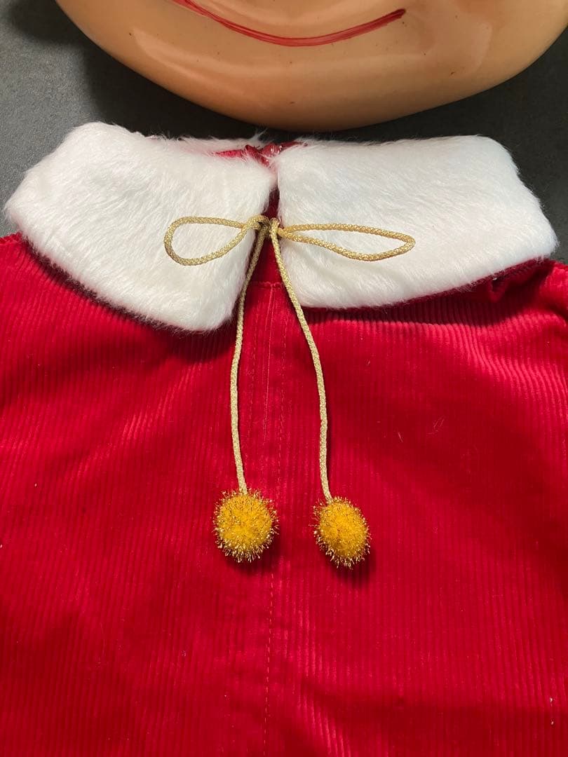 超美品☆110cm店頭ペコちゃんのお衣装☆クリスマス サンタ もふもふブーツ付き
