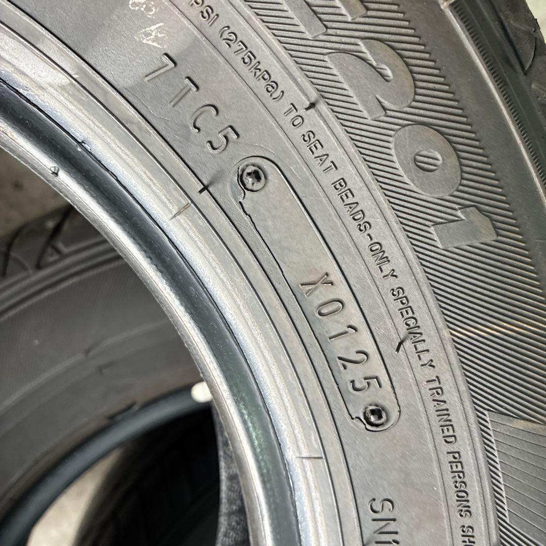 DUNLOP 145/80R12 タイヤ4本セット　2025年製　バリ溝