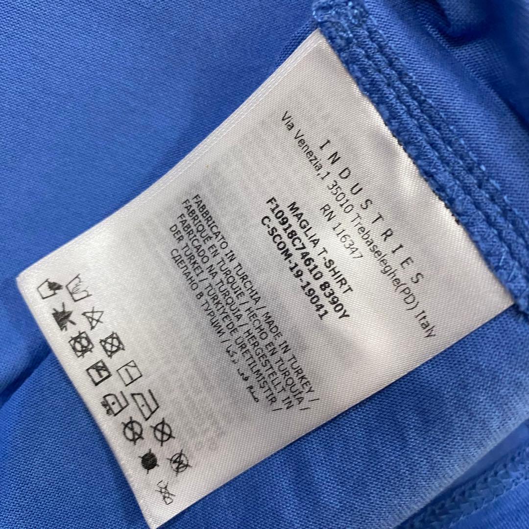 モンクレール Tシャツ 青色 1952 ロゴ　メンズ　大きいサイズ