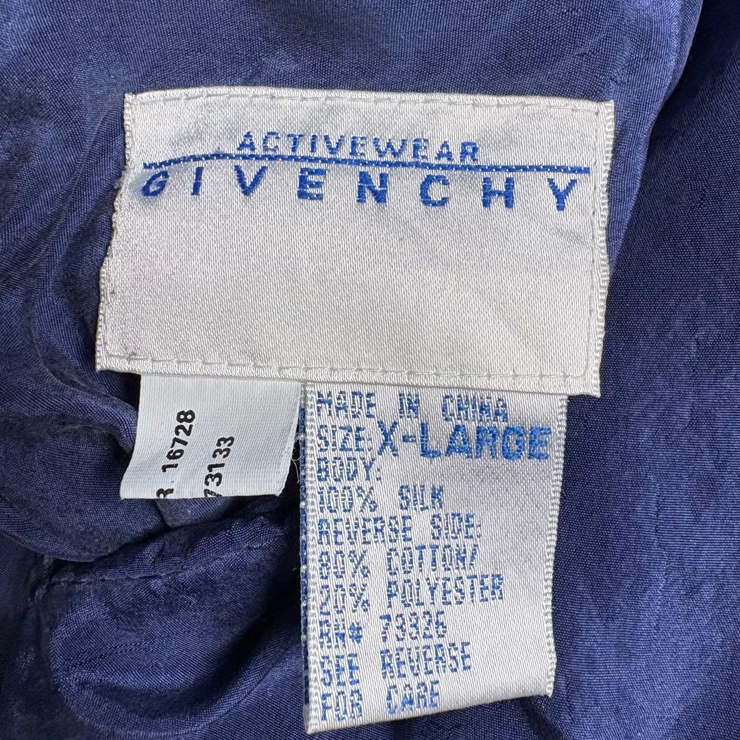 90s GIVENCHY ベロア　ジップパーカー　リバーシブル　シルク