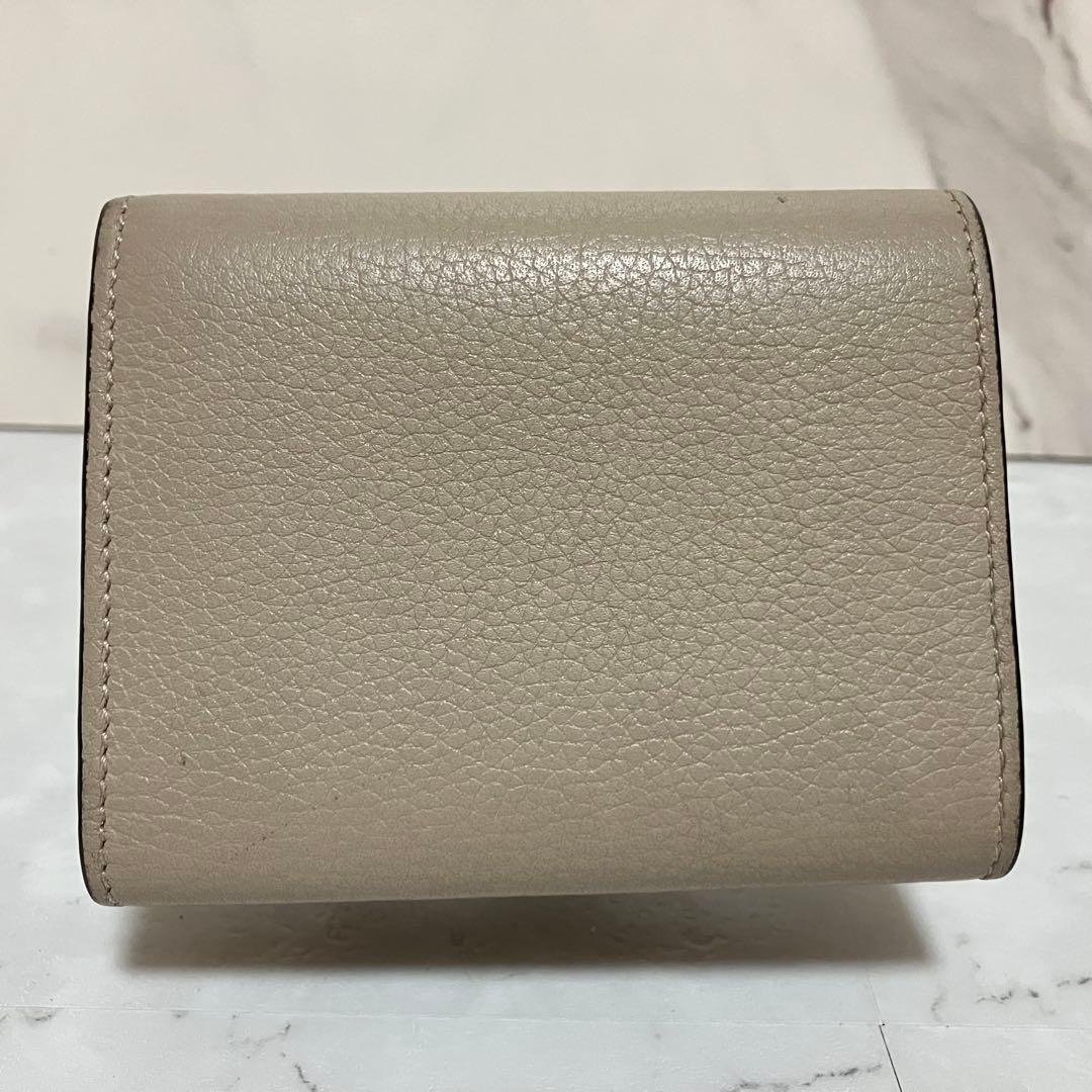 ✨極美品✨ ロエベ バーティカルウォレット 3つ折り財布 バイカラー レザー