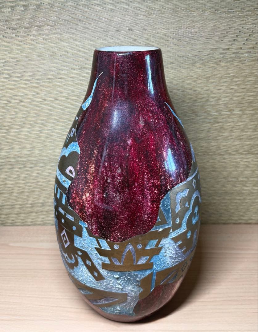 大型 花瓶 フラワーベース 花器 花入 陶芸 工芸品 レトロ アンティーク