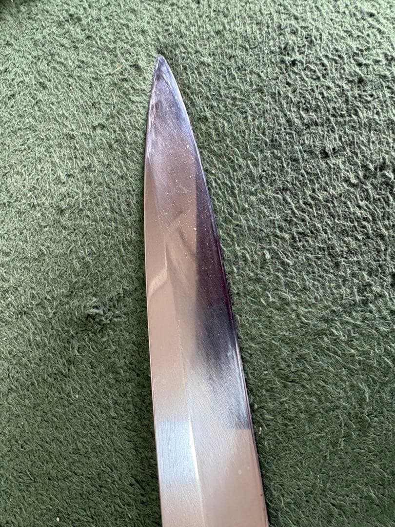 最終値下げ！ 酔心 INOX本焼 刺身包丁30cm 鞘、黒檀ピン付き