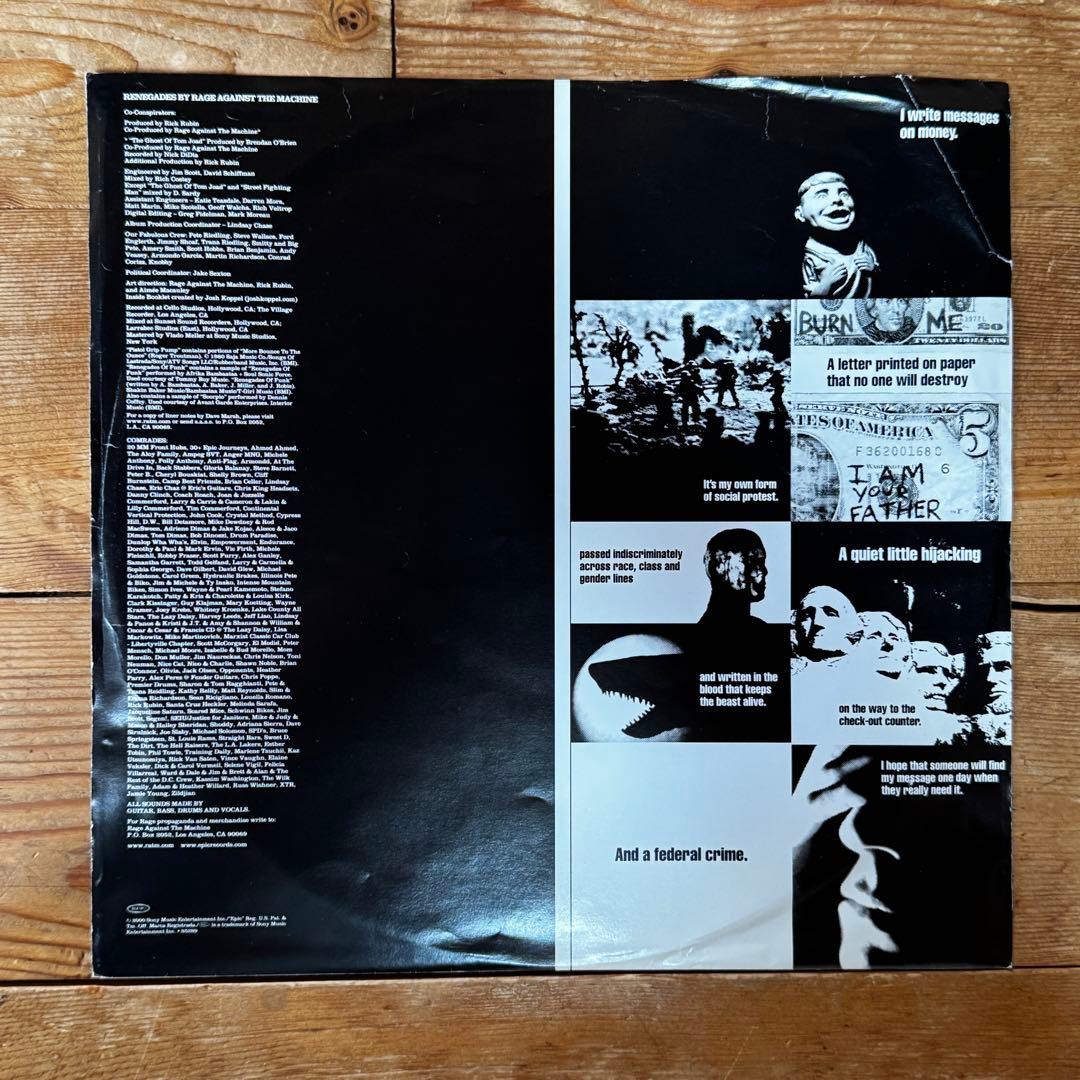 US盤 Rage Against The Machine - Renegades