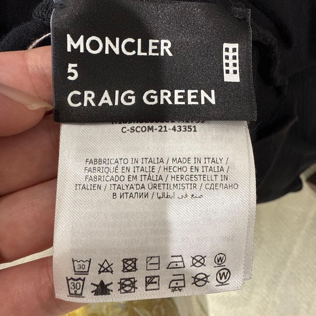 MONCLER　craig green　22ss　Tシャツ　ブラック Ｌ