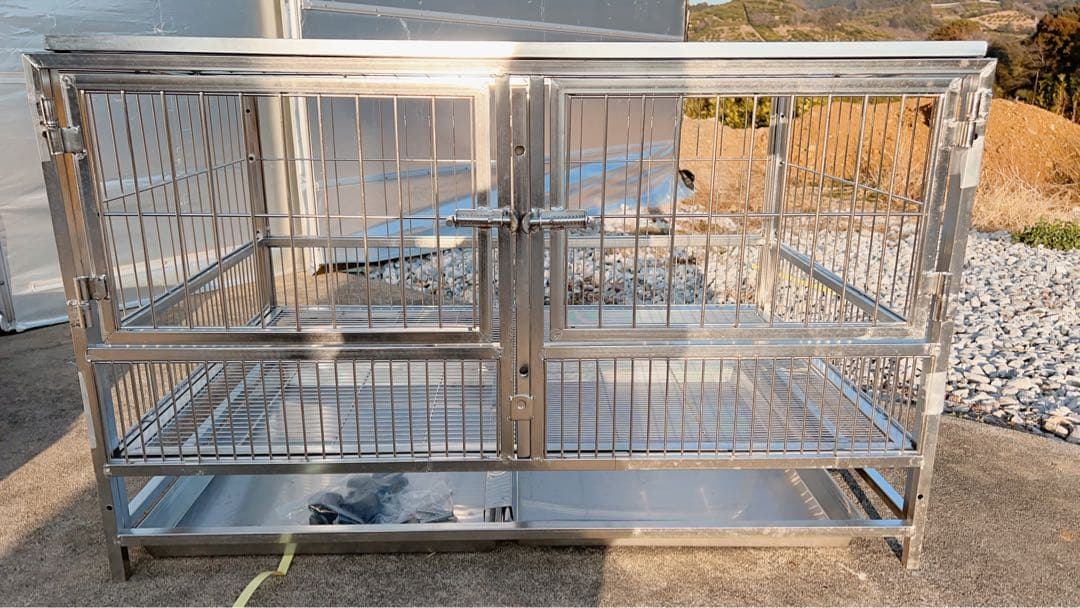 【ココプリン】新品未使用　小型犬　ステンレスケージ　繁殖用