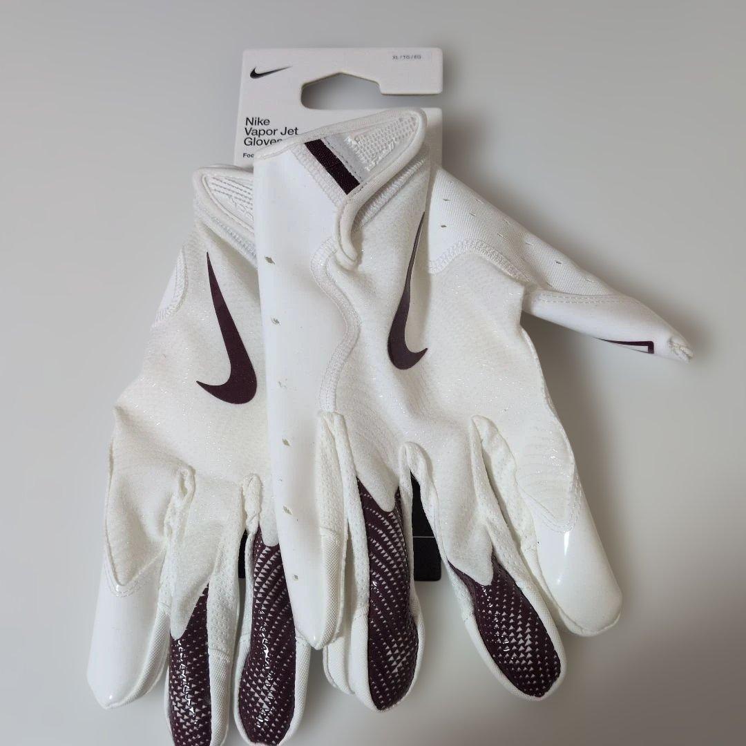 NIKE ナイキ　アメフト　グローブ 　XL　Vapor Jet　白